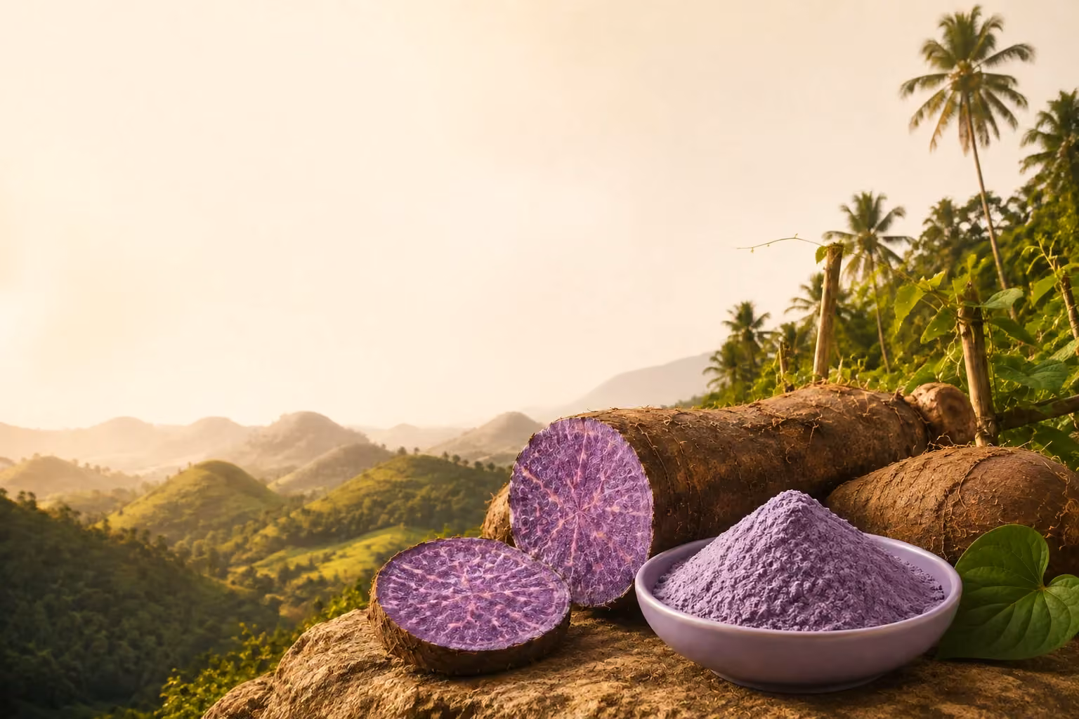Ube-Großhandel aus den Philippinen.